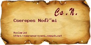 Cserepes Noémi névjegykártya