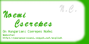 noemi cserepes business card